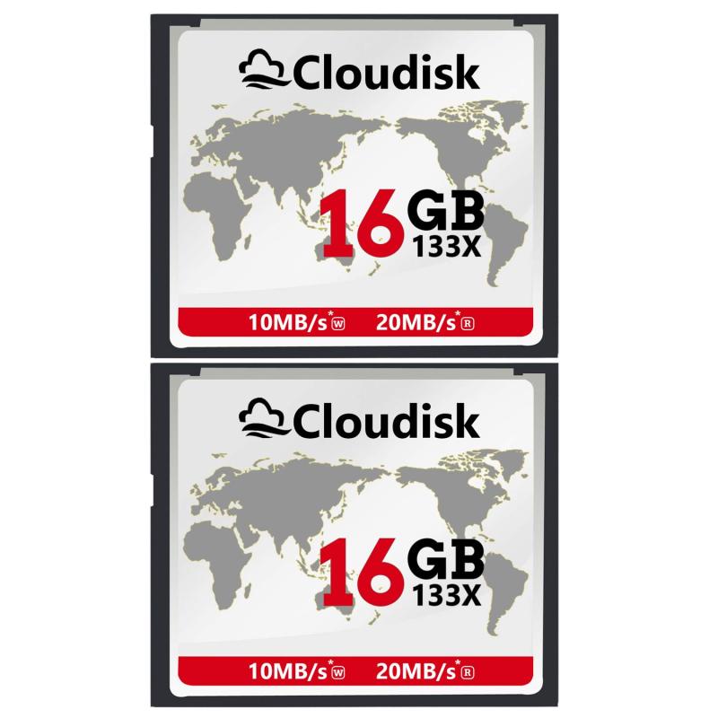 Cloudisk 2Pack Compact Flash Card (16GB)
