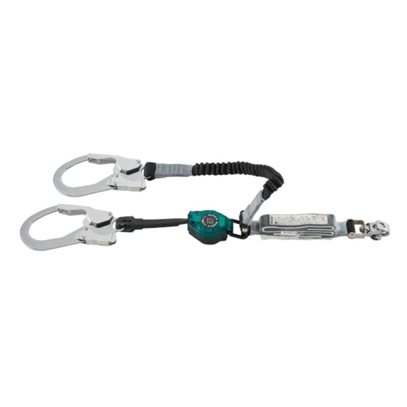 [ジェフコム] 新規格品 フルハーネス用ランヤード ダブル(巻取式+伸縮式) DB-HL-160MSW