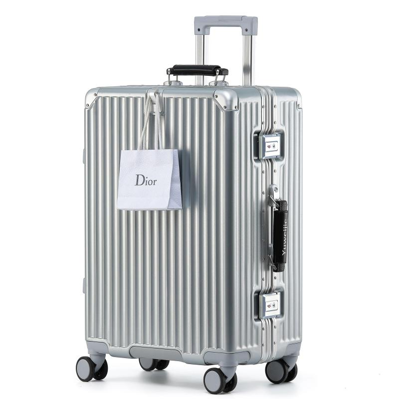 [Yuweijie] 新感覚モダンスーツケース キャリーケース 機内持ち込み 大型 軽量アルミフレーム式 キャリーバッグ 静音 ダブルキャスター TSAロック レトロ おしゃれなハンドル 疲れない設