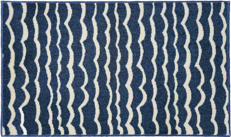 玄関マット 室内用 屋内用 Tomoko Murata Ripple Blue 45 x 75 cm クリーンテックス