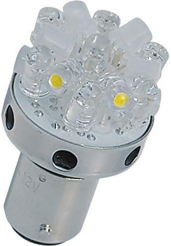 M&Hマツシマ LED Lビーム レッド&ホワイトモデル ストップ/テール用ナンバー照明付 12V 赤/白 低ピン右側 L8186RW ライト バルブ