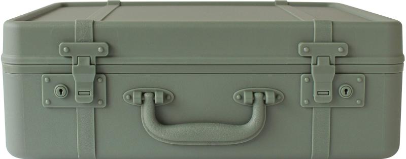 八幡化成 マルチ収納ケース 『トランクストーリー』 ベイクドグリーン L sceltevie TRUNKSTORY 240525