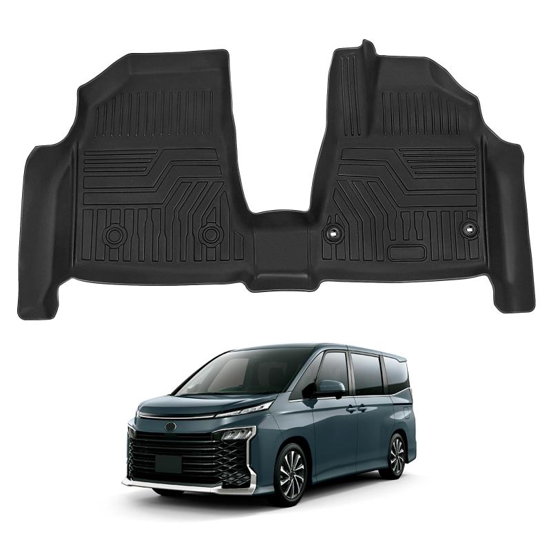 新型 ヴォクシー ノア 90系 フロアマット 車種専用設計 1列目用 立体 NOAH VOXY 90 専用 TPE素材 カーマット 滑り防止 耐汚れ 3Dフロアマット 取付簡単 カー用品 立体構造 耐摩擦 防水マット カス