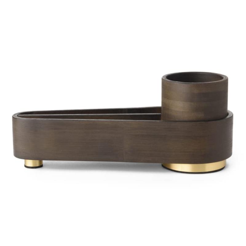GUDEE デスクオーガナイザー 卓上収納 ペン立て 木製 GudeeLife ORSON Desktop organizer (ブラウン)