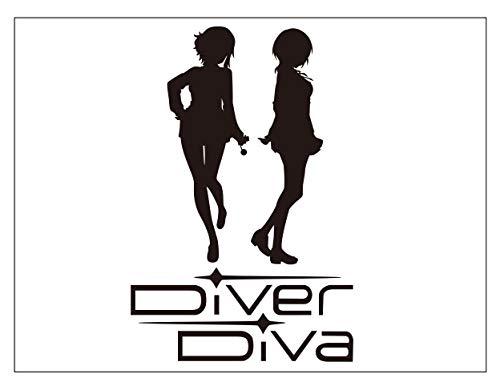 Diver Diva カッティングステッカー〈L〉黒画像