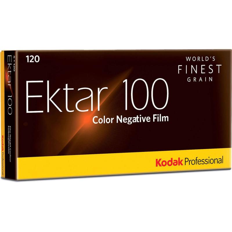 Kodak カラーネガティブフィルム プロフェッショナル用 エクター100 120 5本パック 8314098