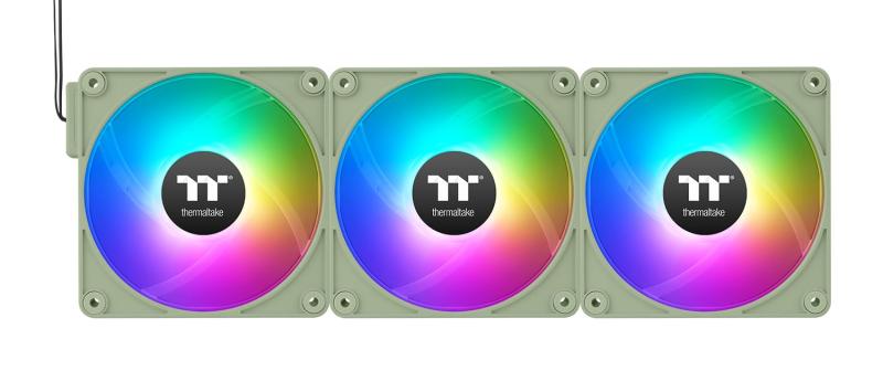 Thermaltake CT120 EX ARGB 120mm FAN PCケースファン 3ファンパック 抹茶グリーン CL-F196-PL12MG-A FN2299