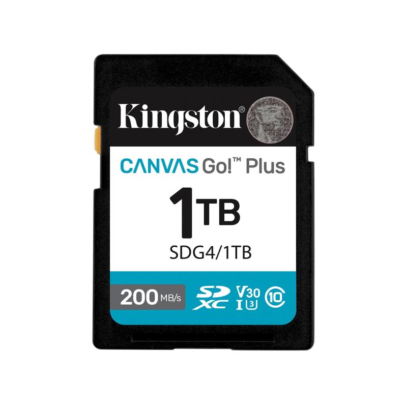 キングストン 1TB SDXC Canvas Go Plus Gen4 200MB/秒 C10 UHS-I U3 V30 SDG4/1TB