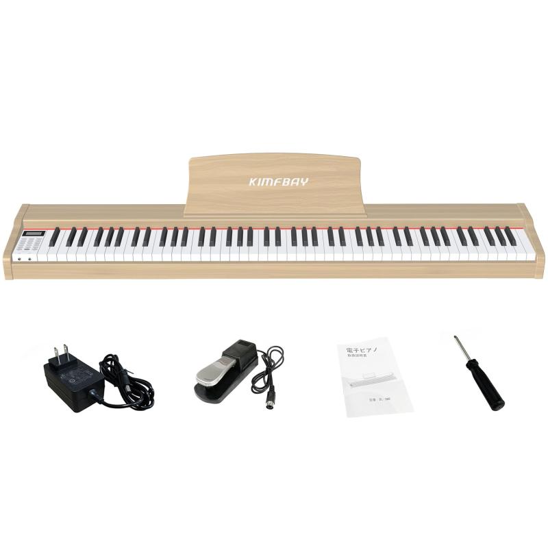 楽天市場】KIMFBAY 電子ピアノ 88鍵盤 卓上 木製 電子 ピアノ 88鍵