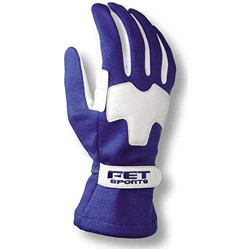 FET sports/エフイーティースポーツ 3Dライトウエイトグラブ レーシンググラブ グローブ ブルー×ホワイト Sサイズ 71172509FT3DLW09