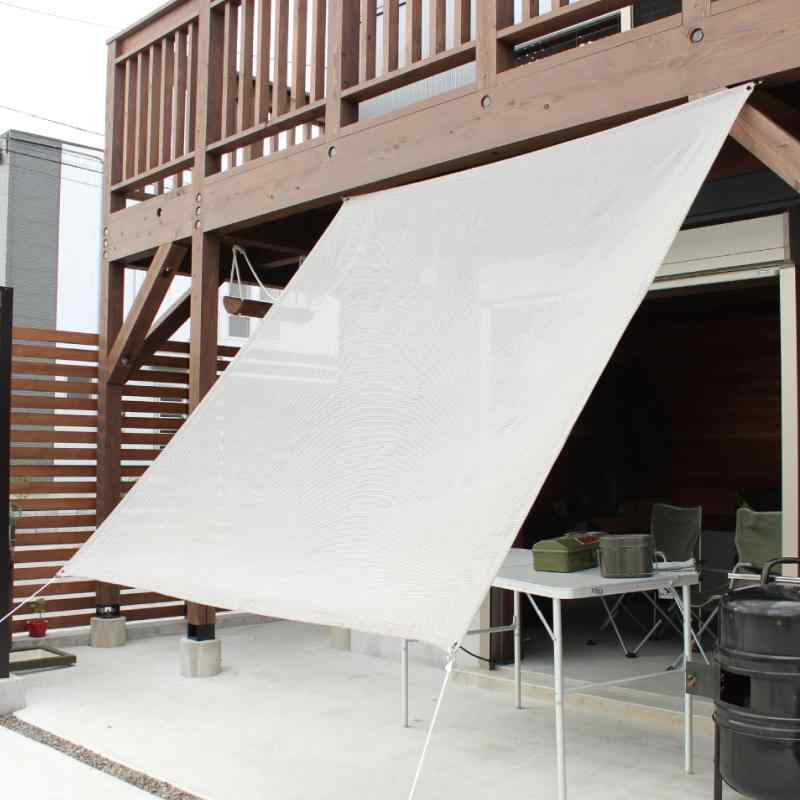イチオリシェード 日除けシェード プレーン アッシュベージュ 日よけシェード 屋外