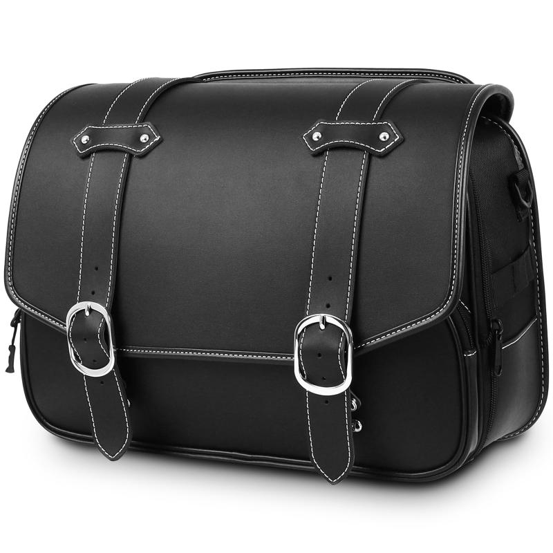 DAWNHAWK ツーリングバッグ バイク用 バイク サイドバッグ ツールバッグ 18L 大容量 ドリンクホルダー付属 金具防錆 撥水 ブラック レブル250 GB350 16,753円