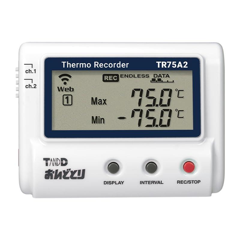 ティアンドデイ クラウド対応 温度データロガー 熱電対対応 おんどとり TR75A2