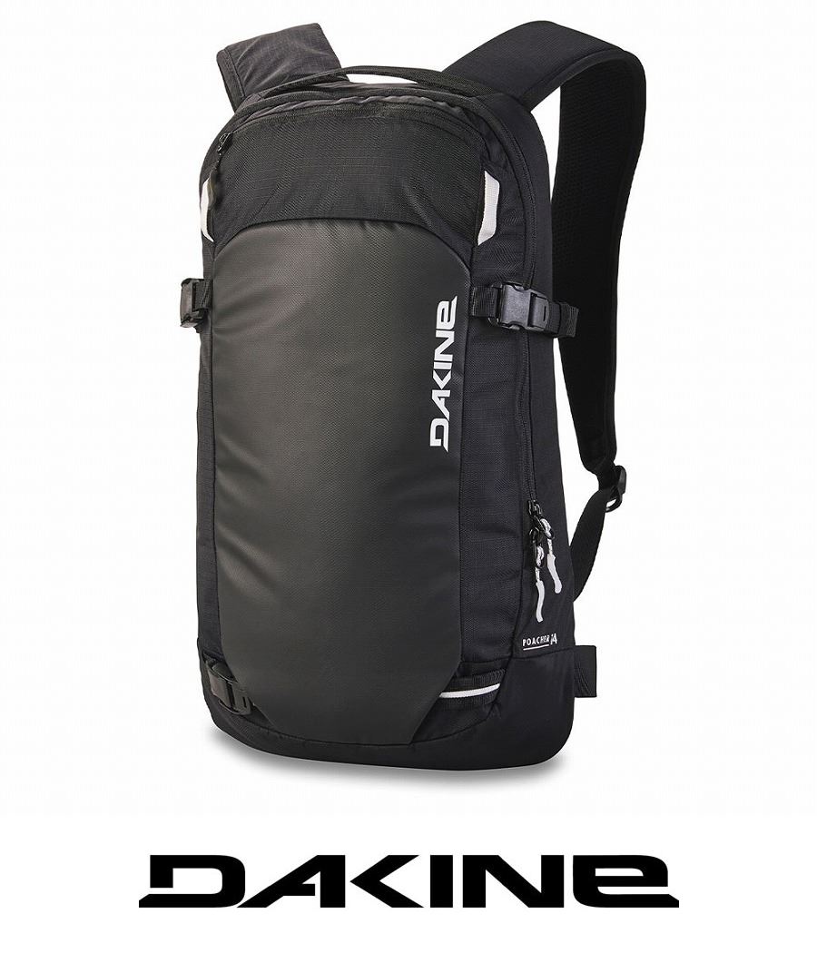 26 DAKINE ダカイン バックパック POACHER BACKPACK 14L - BLACK 国内正規品 スノーボード スキー バックカントリー｜スノーボードショップWM