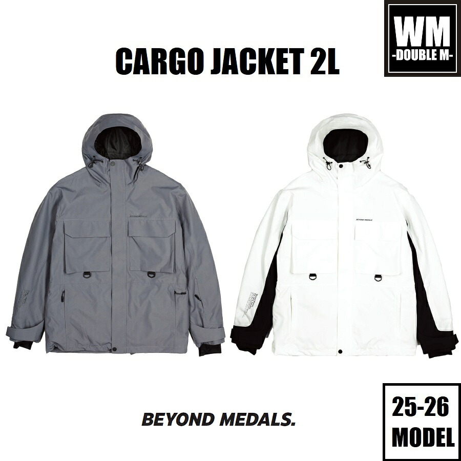 25-26 BEYOND MEDALS 御召しもの CARGO JACKET 2L スノーボード 上衣 国内置き目品