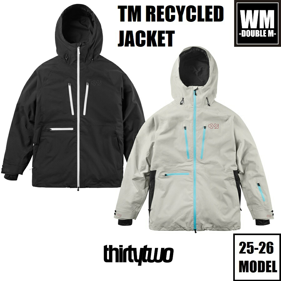 25-26 ThirtyTwo 御召しもの TM RECYCLED JACKET 国内置き目品 スノーボード 上衣