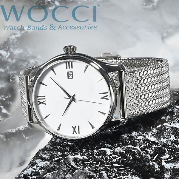 19mm タイコノート MiLTAT メッシュベルト　ミラネーゼ　メッシュバンド 19mm MiLTAT 時計ベルト ミラネーゼメッシュバンド テーパード