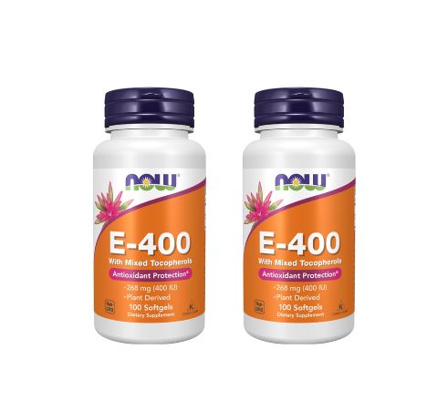 】もの凄まじいお得な2本書き割り！NOW Foods ヴィタミンE-400  ナウフーズ ヴィタミンE 雑ぜ合わせるトコフェロール ヴィタミン 加えること サプリ 100ソフトジェル×2 足し加える200 NOW Foods Supplements, Vitamin E-400 IU Mixed Tocopherols, Antioxidant Protection