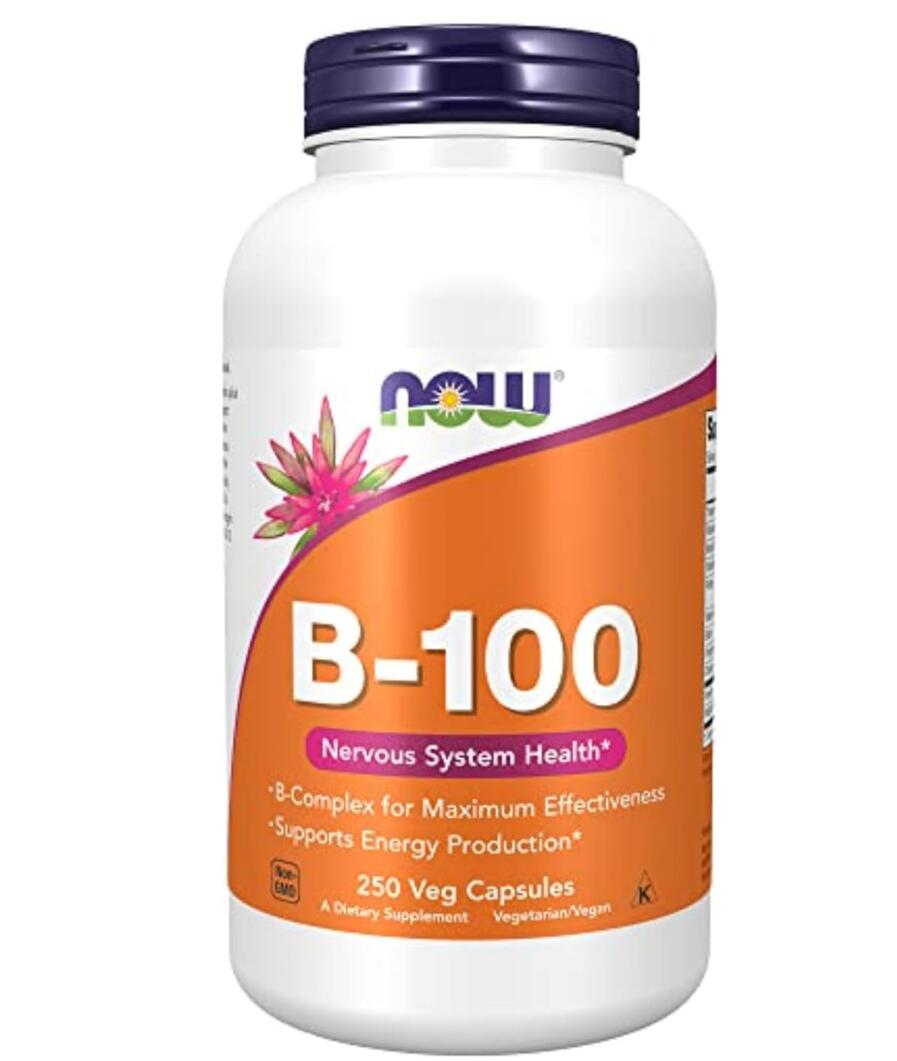 【もらって好いたらしいサプリメントケース・プレゼント中】NOW Foods B-100 250粒 ヴィタミンB劣弱意識 B群サプリ 高取り入れる五分五分ムリ賃貸借契約 ベジカプセル ナウフーズ 加えること NOW Supplements, Vitamin B-100, Energy Production*, Nervous System Health