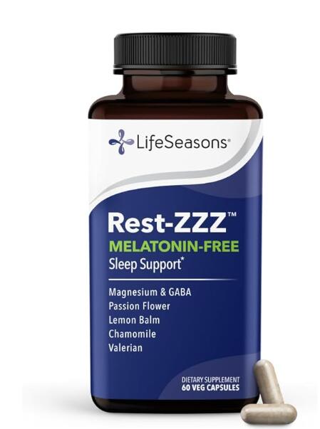 【メラトニンフリーのナイト爵受け支える】LifeSeasons Rest-ZZZ 120 Capsules 息休めZZZ メラトニン 無償性ナイト爵受け支える 加えること 60宇宙カプセル GABA カミルレ バレリアン 向かっ腹お花練りあわせる 亜米利加製