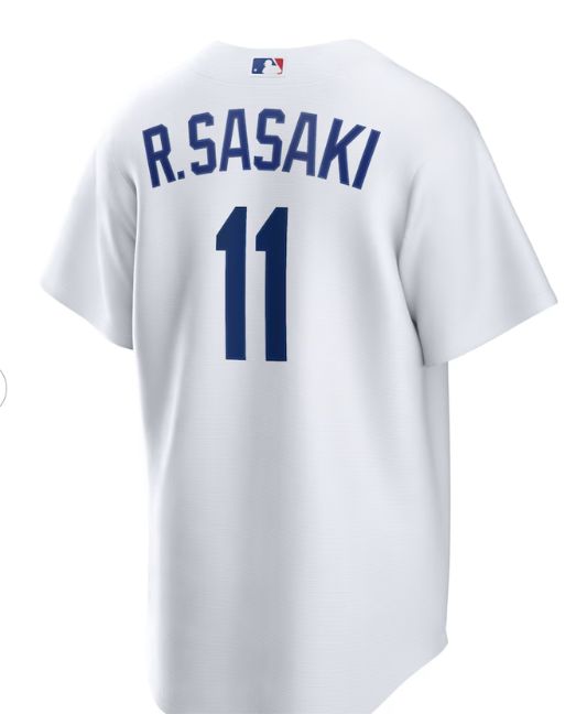 MLB オフィシャル・LA ドジャース 11 佐々木朗希選手 NIKE ナイキ レプリカ ユニフォーム ホワイト R・・ki Sasaki Los Angeles Dodgers Nike Replica Jersey - White|Wolfgang G