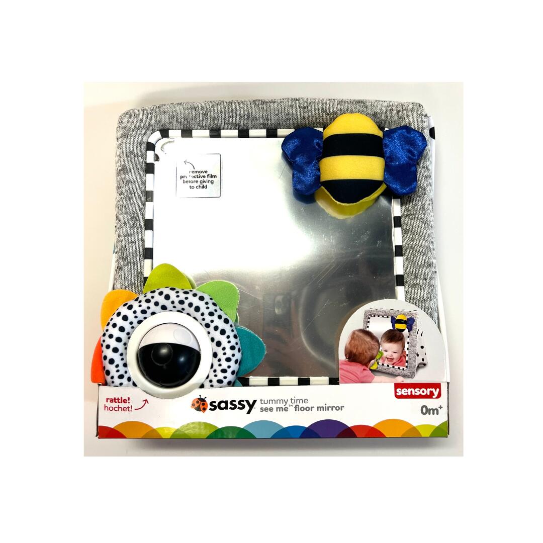 サッシーフロアーミラー Sassy Tummy Time See Me Floor Mirror for Ages 0+ Months