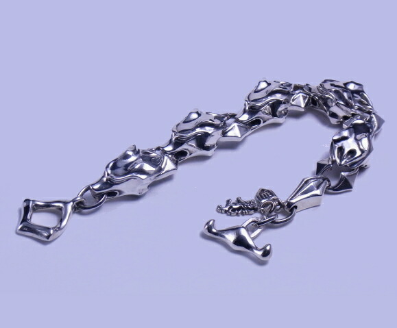 楽天市場】ウルフマン WOLFMAN BRS ブレスレット ウォーウルフWヘッド