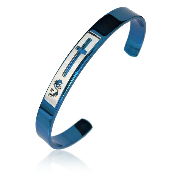 WOLFMAN B.R.S パルメットウォーターウルフバングルw／ブルーストーン