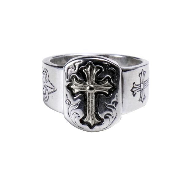 楽天市場】Cushman（クッシュマン）50'sシルバーリングスカル＆クロス