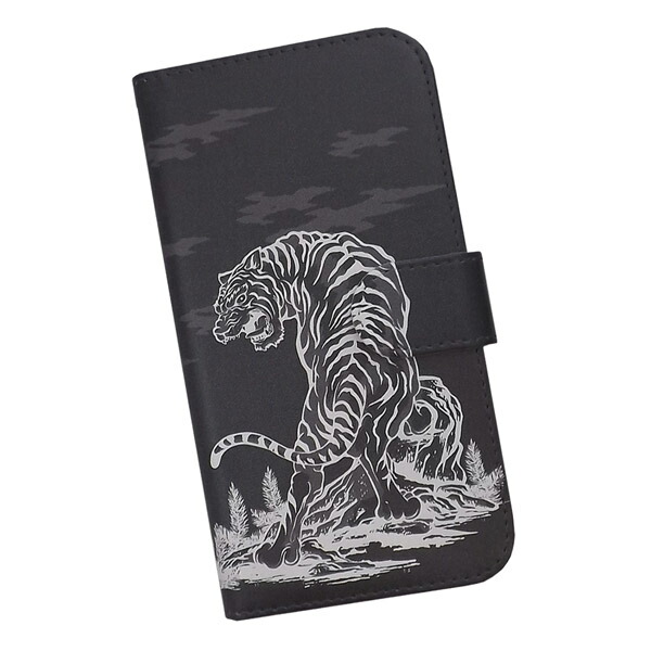 楽天市場 スマホケース 手帳型 全機種対応 プリントケース 大漁 旗 釣り 鯛 ウルフムーン