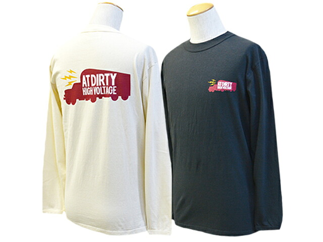 全2色【AT-DIRTY/アットダーティー】2023AW「Trucker's L/S Tee/トラッカーズロングスリーブTee」【対応】 (NO NAME/ノーネーム/DRESS HIPPY/ドレスヒッピー/神戸/アメカジ/ハーレー/バイカー/ホットロッド/バイク/WOLF PACK/ウルフパック)