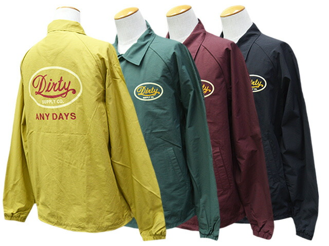 全4色【AT-DIRTY/アットダーティー】2026SS「Any Days Coach Jacket/エニーデイズコーチジャケット」 (NEW NAME/ニューネーム/DRESS HIPPY/ドレスヒッピー/神戸/ホイールズアパレル/アメカジ/ハーレー/ホットロッド/WOLF PACK/ウルフパック)