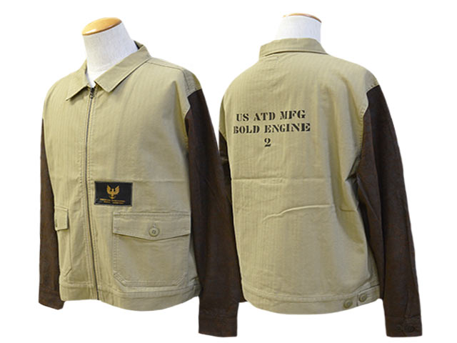【AT-DIRTY/アットダーティー】2025SS「Custom Flight Jacket/カスタムフライトジャケット」 (NEW NAME/ニューネーム/DRESS HIPPY/ドレスヒッピー/神戸/ホイールズアパレル/アメカジ/ハーレー/ホットロッド/WOLF PACK/ウルフパック)
