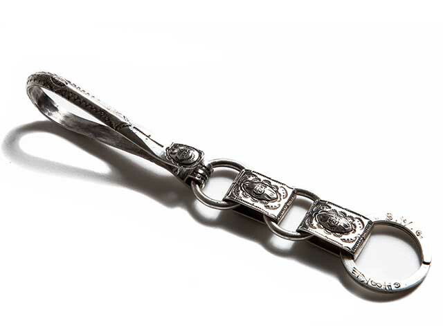 【BLUCO WORK GARMENT/ブルコワークガーメント】×【CHOOKE/チョーク】「Key Hook Chain/キーフックチェーン」 (UNCROWD/アンクラウド/オールドコイン/アンティークコイン/ヴィンテージコイン/プレゼント/ハーレー/アクセサリー/アメカジ/ウルフパック)