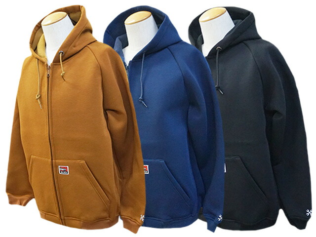 全3色【BLUCO/ブルコ】2024AW「Bonding Knit Zip Hoodie/ボンディングニットジップフーディー」(145-13-020) (BWG/UNCROWD/アンクラウド/アメカジ/アウトドア/ミリタリー/ハーレー/バイカー/ホイールズアパレル/ホットロッド/WOLF PACK/ウルフパック)