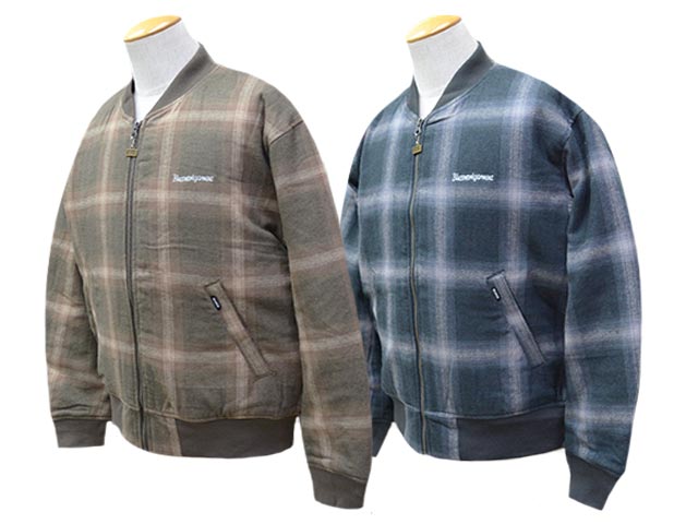 (30% OFF)全2色【BLUCO/ブルコ】2025AW「Ombre Check Bomber Jacket/オンブレチェックボンバージャケット」(157-31-039)(BWG/UNCROWD/アンクラウド/アメカジ/アウトドア/ミリタリー/ハーレー/バイカー/ホットロッド/ホイールズアパレル/WOLF PACK/ウルフパック)|WOLF PACK店