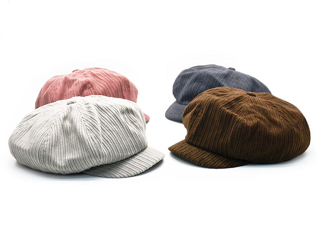 全4色【BLUCO/ブルコ】2025AW「Corduroy Newsboy Cap/コーデュロイニュースボーイキャップ」(155-61-039) (BWG/UNCROWD/アンクラウド/アメカジ/アウトドア/ミリタリー/ハーレー/ホイールズアパレル/ホットロッド/帽子/WOLF PACK/ウルフパック)
