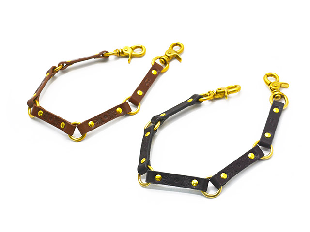全2色【UNCROWD/アンクラウド】×【SUBCONSCIOUS LEATHERS/サブコンシャスレザーズ】「Leather Wallet Chain/レザーウォレットチェーン」(255-75-005)(B.W.G/BLUCO/ブルコ/アメカジ/ハーレー/バイカー/ホットロッド/ホイールズアパレル/WOLF PACK/ウルフパック)|WOLF PACK店