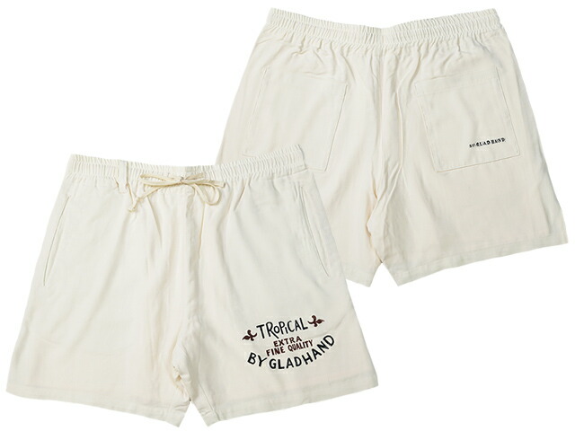 BY GLADHAND バイグラッドハンド ショートパンツ ベージュ サイズМ 楽天市場】GLAD HAND グラッドハンド / 「FAMILY CREST - SHORTS