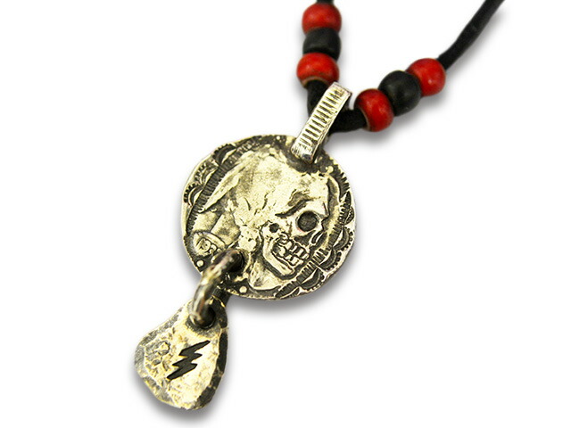 【CHOOKE/チョーク】「Indian Skull Coinchip Metal”Thunder”/インディアンスカルコインチップメタル”サンダー”」(C-25D)【対応】 (オールドコイン/アンティークコイン/ヴィンテージコイン/ネイティブアクセサリー/アメカジ/プレゼント/ウルフパック)