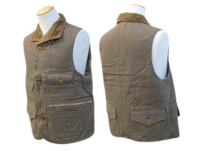 【FREE WHEELERS/フリーホイーラーズ】2023SF「Sleeveless Coat”Yellowstone”/スリーブレスコート”イエローストーン”」(2321018)【対応】 (アメカジ/アウトドア/ミリタリー/ハーレー/ホットロッド/WOLF PACK/ウルフパック)
