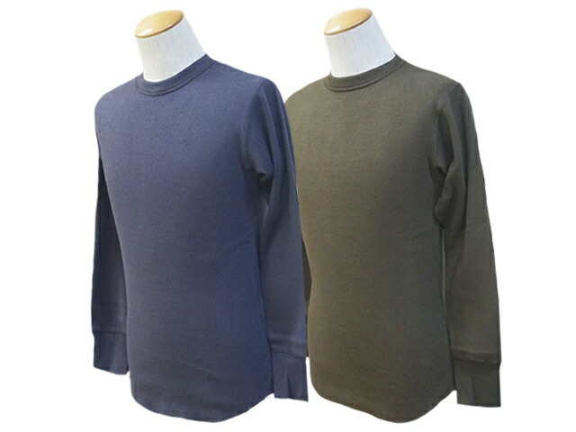 全2色【FREE WHEELERS/フリーホイーラーズ】2023FW「Crew Neck Type L/S Underwear/クルーネックタイプロングスリーブアンダーウェア」(2335001) (アメカジ/ミリタリー/アウトドア/ホイールズアパレル/ハーレー/バイカー/ホットロッド/WOLF PACK/ウルフパック)