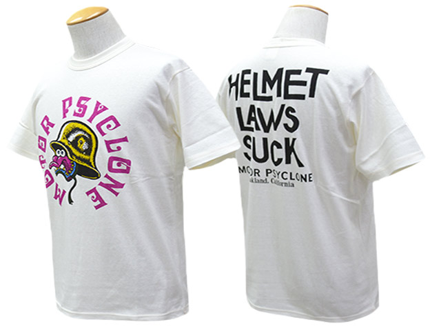 【FREE WHEELERS/フリーホイーラーズ】2025SS「Set-In S/S Tee”HELMET LAWS SUCK”/セットインショートスリーブTee”ヘルメットロウズサック”」(2525013)(ホイールズアパレル/アメカジ/ミリタリー/ハーレー/熱っぽい極点/WOLF PACK/狼容器に並べる)