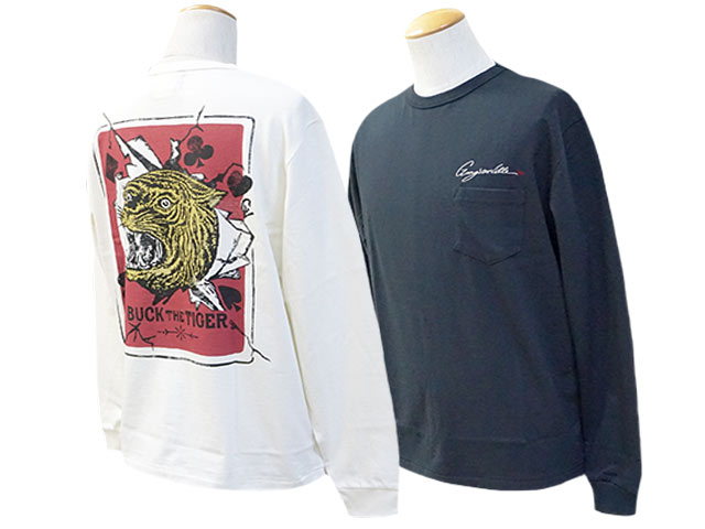 全2色【GANGSTERVILLE/ギャングスタービル】2024AW「Heavy Weight Binder Neck L/S Tee”TIGER ALLEY”/ヘビーウェイトバインダーネックロングスリーブTee”タイガーアレイ”」(GSV-24-AW-14) (WEIRDO/ウィアード/GLAD HAND/グラッドハンド/WOLF PACK/ウルフパック)