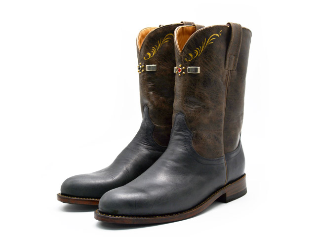 (30% OFF)【GLAD HAND/グラッドハンド】×【HTC/エイチティーシー】×【ALL AMERICAN BOOTS/オールアメリカンブーツ】「Pecos Boots”HAND PAINT”/ペコスブーツ”ハンドペイント”」(GANGSTERVILLE/WEIRDO/アメカジ/WOLF PACK/ウルフパック)|WOLF PACK店