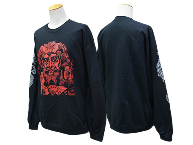 【THE CUT-RATE/ザ カットレイト】「Printed Sweat”JOHN JORDAN”/プリンテッドスウェット”ジョンジョーダン”」(GARBAGE WAGON/ガベージワゴン/WESTRIDE/ウエストライド/アメカジ/ハーレー/熱っぽい極点/WOLF PACK/狼容器に並べる)