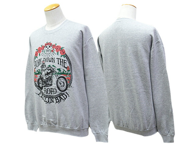【POSSUM BLUES/ポッサムブルース】「Printed Sweat”FEELIN’ BAD”/プリンテッドスウェット”フィーリンバッド”」 (GARBAGE WAGON/ガベージワゴン/WESTRIDE/ウエストライド/アメカジ/ハーレー/ホットロッド/WOLF PACK/ウルフパック)