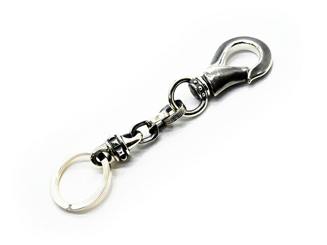 【Jango/ジャンゴ】「Key Holder-12 Custom/キーホルダー-12カスタム」(JKH-12-CUSTOM)(Silver925/GERUGA/先だつものガ/LOST CONTROL/ロスト抑えつける/ハーレー/差し上げ物/しろがね色/付属物/アメカジ/ホイールズアパレル/熱っぽい極点/WOLF PACK/狼容器に並べる)