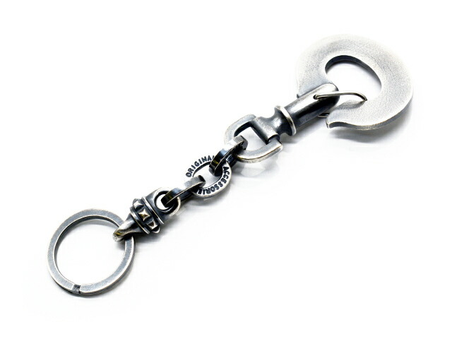 【Jango/ジャンゴ】「Key Holder-15 Custom/キーホルダー-15カスタム」(JKH-15-CUSTOM)(Silver925/GERUGA/先だつものガ/LOST CONTROL/ロスト抑えつける/ハーレー/差し上げ物/しろがね色/付属物/アメカジ/ホイールズアパレル/熱っぽい極点/WOLF PACK/狼容器に並べる)