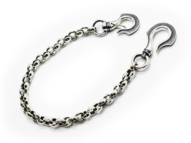 【Jango/ジャンゴ】「Wallet Chain-06/ウォレットチェーン-06」(JWC-06) (Silver925/GERUGA/ゲルガ/LOST CONTROL/ロストコントロール/ハーレー/プレゼント/シルバー/アクセサリー/アメカジ/ホイールズアパレル/ホットロッド/WOLF PACK/ウルフパック)